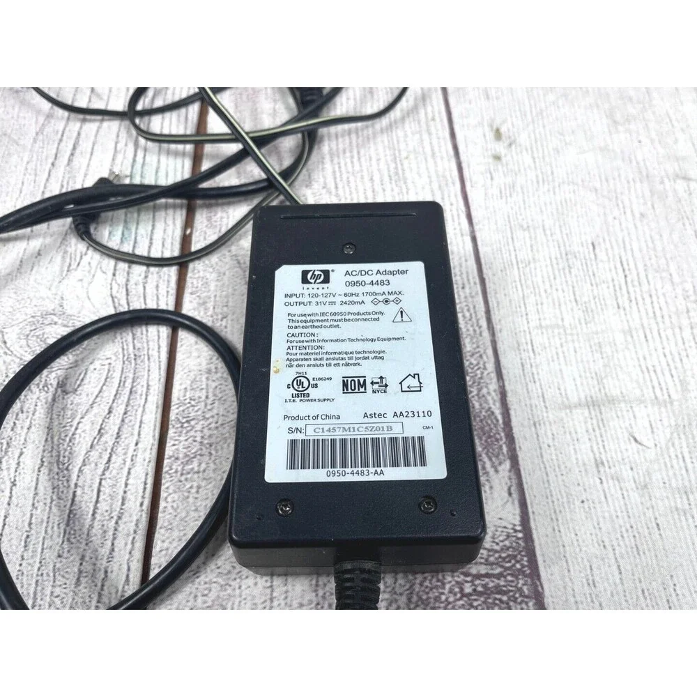 Genuine OEM HP 0950-4483 AC/DC Power Adapter Tested Working Perfectly Free Ship